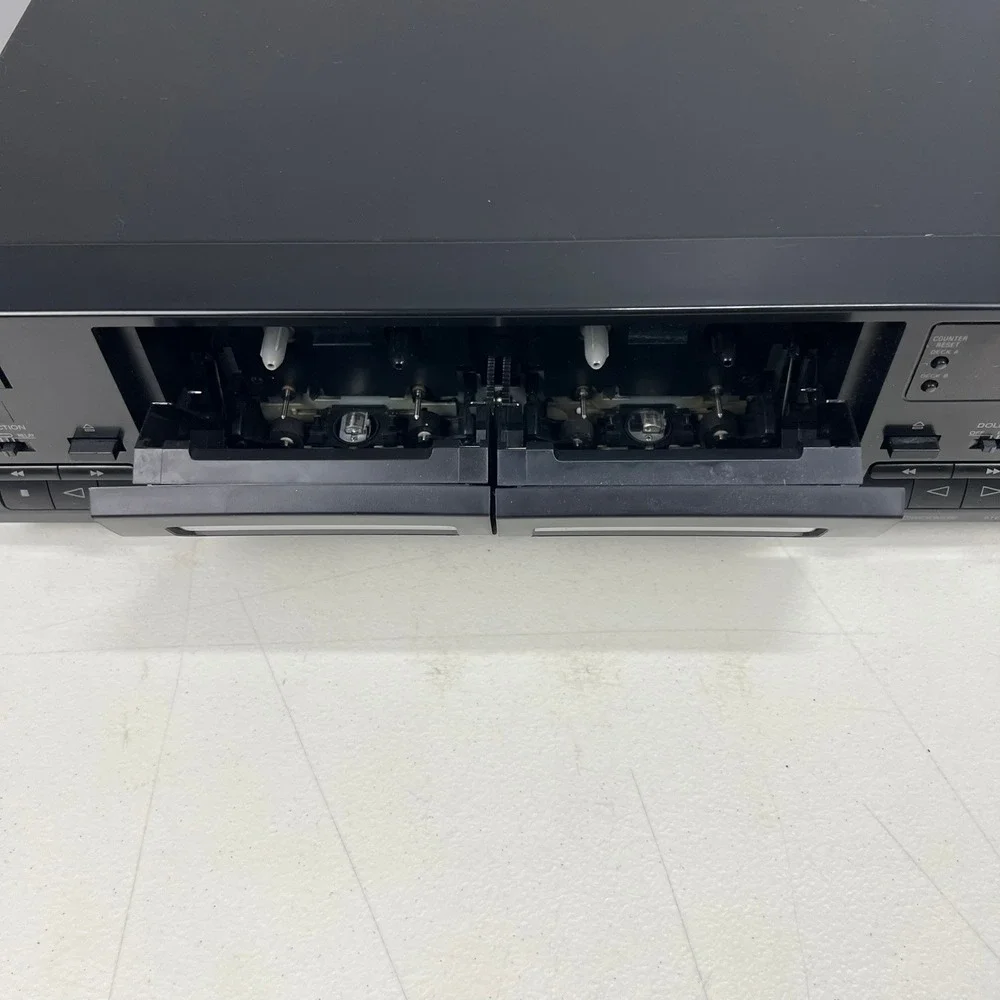 Sony TC-WR465 Stereo Double Cassette Deck‎ Auto Reverse Dolby B C Black Tested